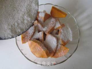 红枣米粉蒸南瓜的做法步骤:3