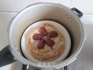 红枣米粉蒸南瓜的做法步骤：6