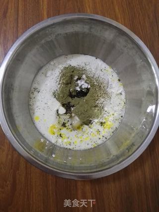 抹茶椰蓉麻糬小面包的做法步骤：4