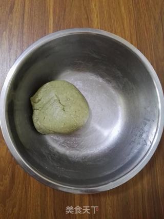 抹茶椰蓉麻糬小面包的做法步骤：5