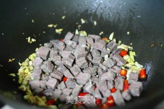 牛肉炒豇豆的做法步骤：5