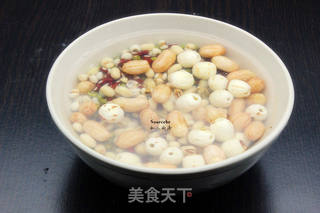 八宝豆冬瓜盅的做法步骤:2