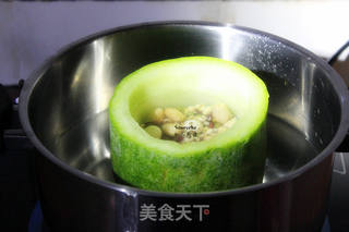 八宝豆冬瓜盅的做法步骤:6
