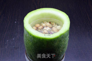 八宝豆冬瓜盅的做法步骤:4