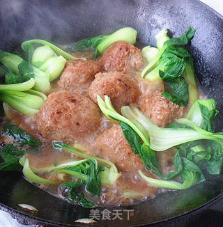 龙眼丸子盖浇饭的做法步骤:11
