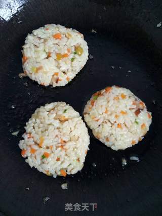 什锦米饭煎饼的做法步骤:13