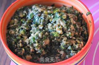 婆婆丁馅麦穗饺子的做法步骤:7