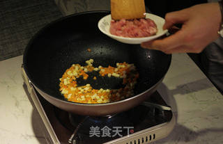 韩国泡菜炒饭的做法步骤:3