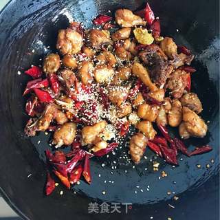 辣子鸡的做法步骤:9