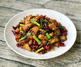 辣子鸡的做法步骤:13