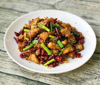 辣子鸡的做法步骤:15