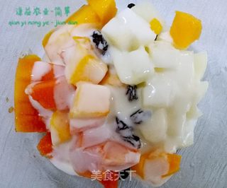 瘦身晚餐-酸奶水果沙拉的做法步骤:4