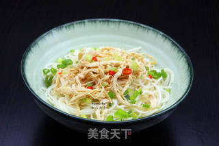 凉拌鸡丝面的做法步骤:6