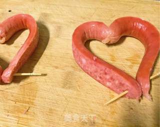 早餐爱心吐司的做法步骤:3