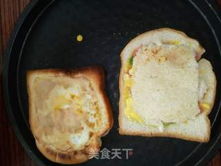美味营养早餐 三明治+牛奶(黄瓜汁)+红酒雪梨的做法步骤:6