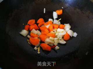 咖喱肉丸盖浇饭的做法步骤:3