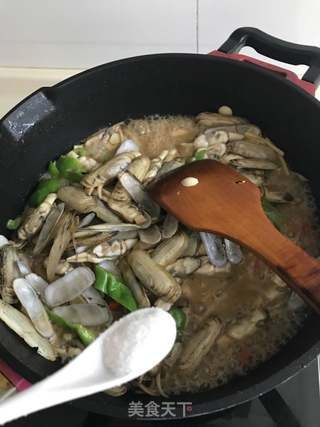 爆炒蛏子的做法步骤:9