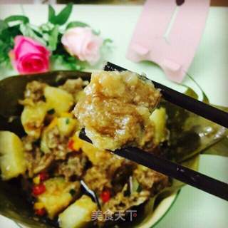 粉蒸鸭肉的做法步骤:9