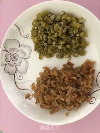 牛肉粒咸菜炒饭的做法步骤:3