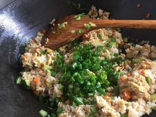 葱香蛋炒饭的做法步骤:7