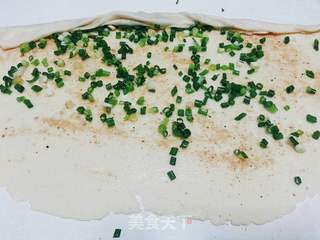 香葱煎饼的做法步骤:9