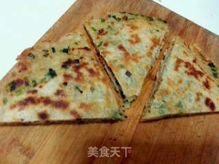 香葱煎饼的做法步骤:14