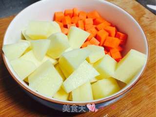 咖喱鸡排饭的做法步骤:4