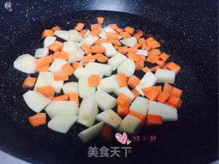 咖喱鸡排饭的做法步骤:6