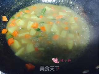 咖喱鸡排饭的做法步骤:14