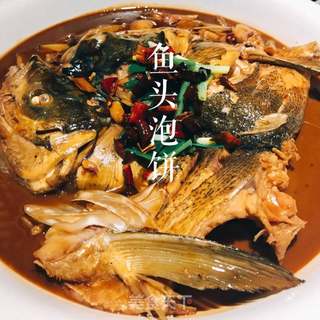 正宗鱼头泡饼的做法步骤:12