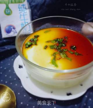 牛奶蒸蛋的做法步骤:6