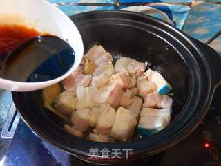 香菇笋干炖肉的做法步骤:9