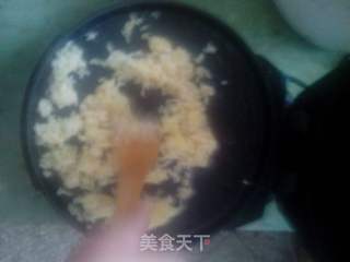 黄金蛋炒饭(电饼铛版)的做法步骤:6