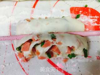 葱花火腿卷的做法步骤:15