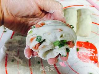 葱花火腿卷的做法步骤:17