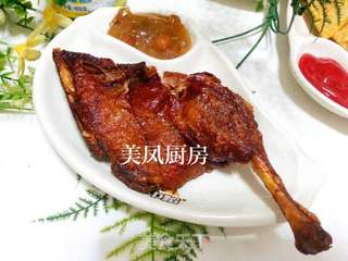 脆皮茶香烤鸭的做法步骤:23