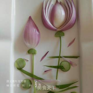 洋葱荷花摆盘的做法步骤:11