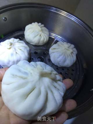 小白菜酱肉包的做法步骤:7