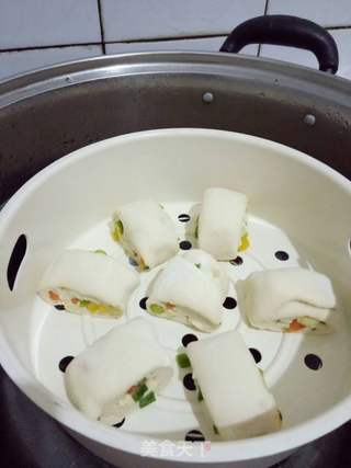 什蔬田园花卷的做法步骤:24