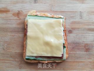 培根芝士三明治的做法步骤:11