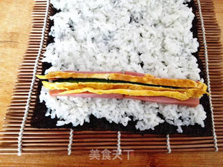 幸福的紫菜包饭的做法步骤:6