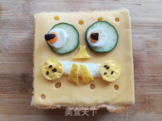 海绵宝宝三明治的做法步骤:18