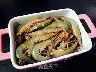 家烧硬壳虾的做法步骤:4