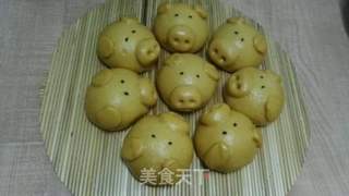 南瓜黄金招财猪馒头的做法步骤:20
