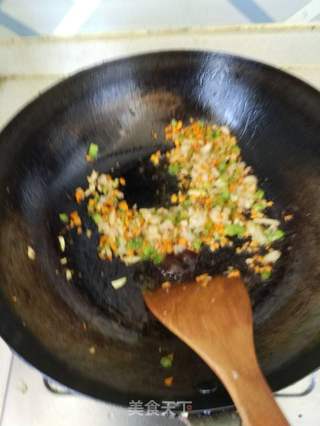 虾仁时蔬炒饭的做法步骤:5