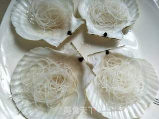 金银蒜蒸扇贝的做法步骤:2