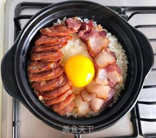 腊味煲仔饭的做法步骤:7