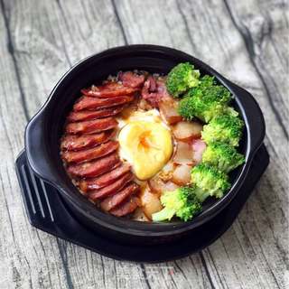 腊味煲仔饭的做法步骤:10