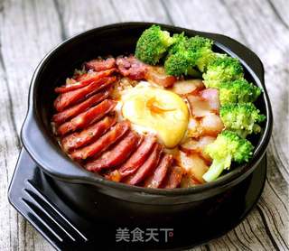 腊味煲仔饭的做法步骤:11