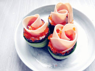 玫瑰紫菜包饭的做法步骤:16